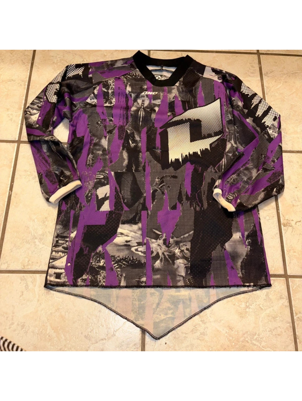 One Carbon Line Motorcross Purple and Black Long sleeve